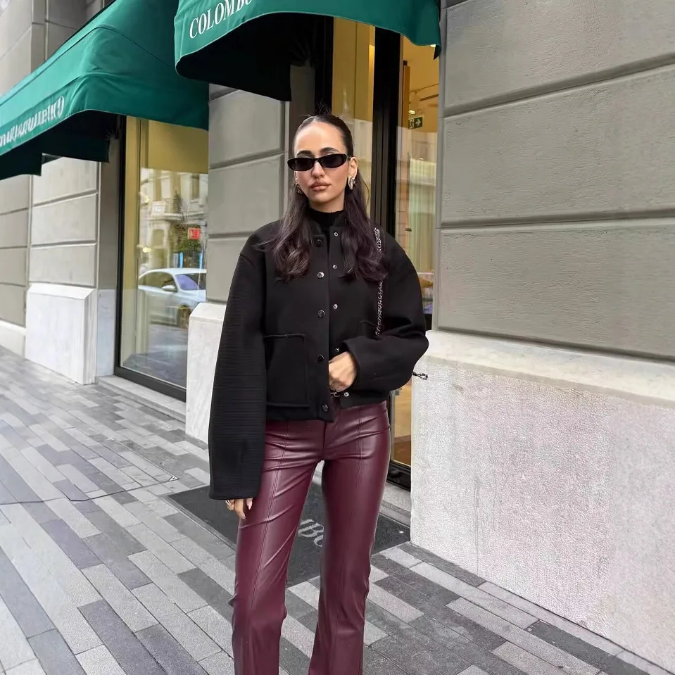 YJKDYK Осенние женские куртки-бомберы с воротником-стойкой, однобортная верхняя одежда с длинными рукавами для женщин, новый уличный женский кардиган 
YJKDYK Осенние женские куртки-бомберы с воротником-стойкой, однобортная верхняя одежда с длинными рукавами для женщин, новый уличный женский кардиган