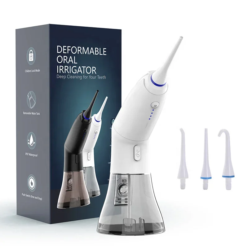 Rechargeable IPX7 waterproof Rechargeable Water Flossers for teeths Cleaning with 4 Modes with customizable logo
Rechargeable IPX7 waterproof Rechargeable Water Flossers for teeths Cleaning with 4 Modes with customizable logo