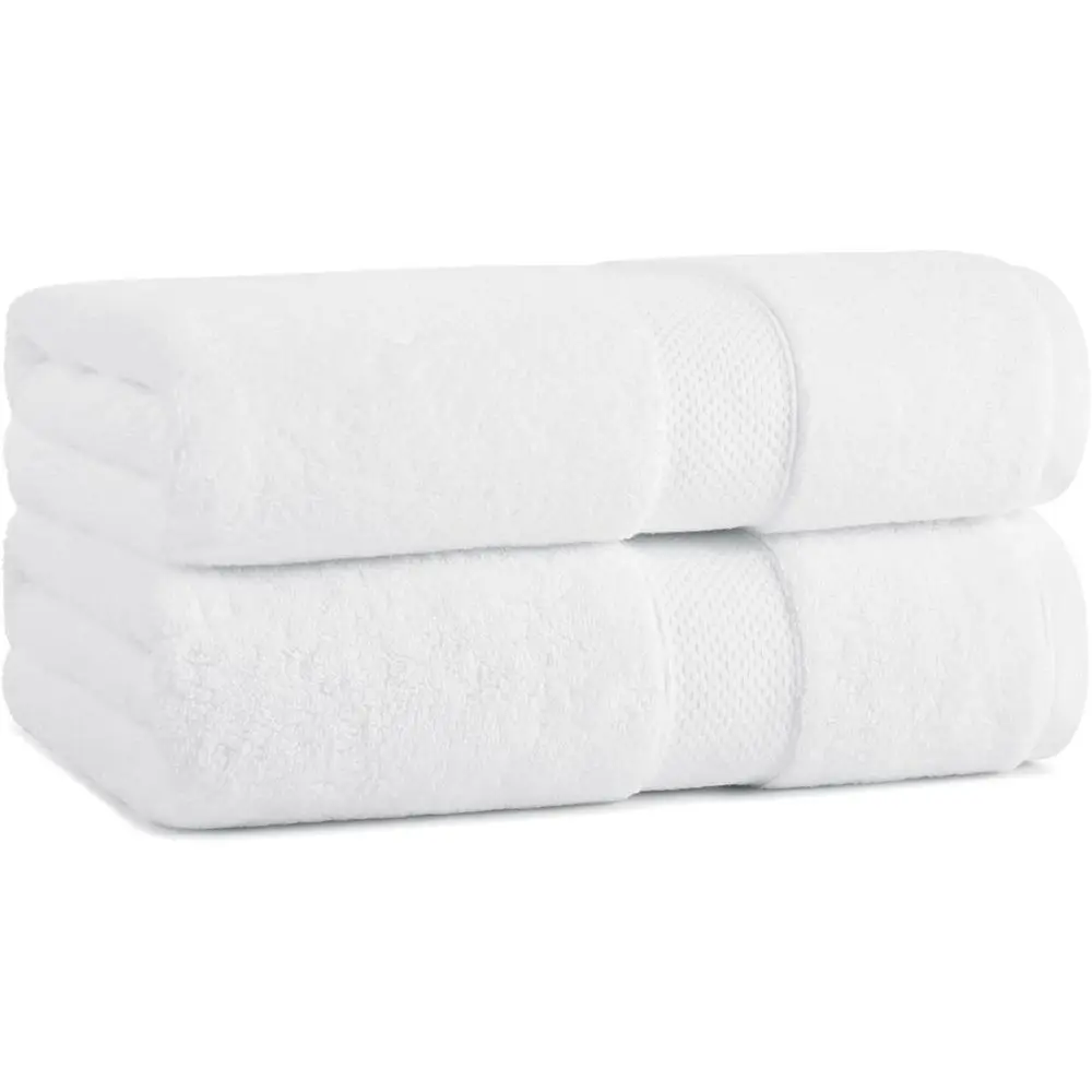 Premium 2-Pack Egyptian Cotton Bath Towels, 600 GSM, 30x54 inches, White
Premium 2-Pack Egyptian Cotton Bath Towels, 600 GSM, 30x54 inches, White