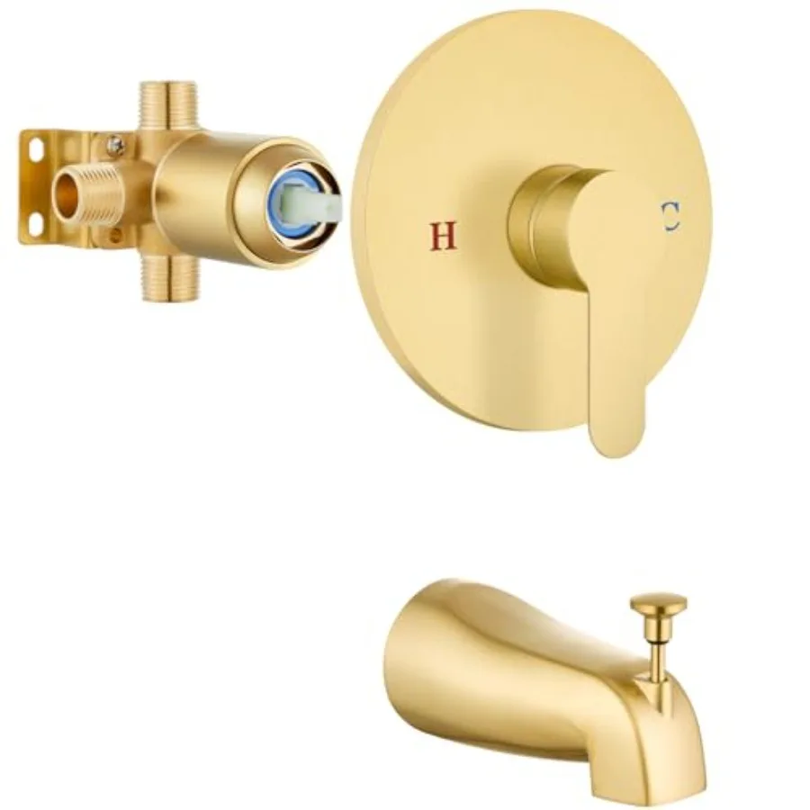 Airuida Round Shower Valve Trim Kit with Pull-up Switching Tub Spout Wall-Mounted Single Handle Bathtub Faucet with Male Thread
Airuida Round Shower Valve Trim Kit with Pull-up Switching Tub Spout Wall-Mounted Single Handle Bathtub Faucet with Male Thread