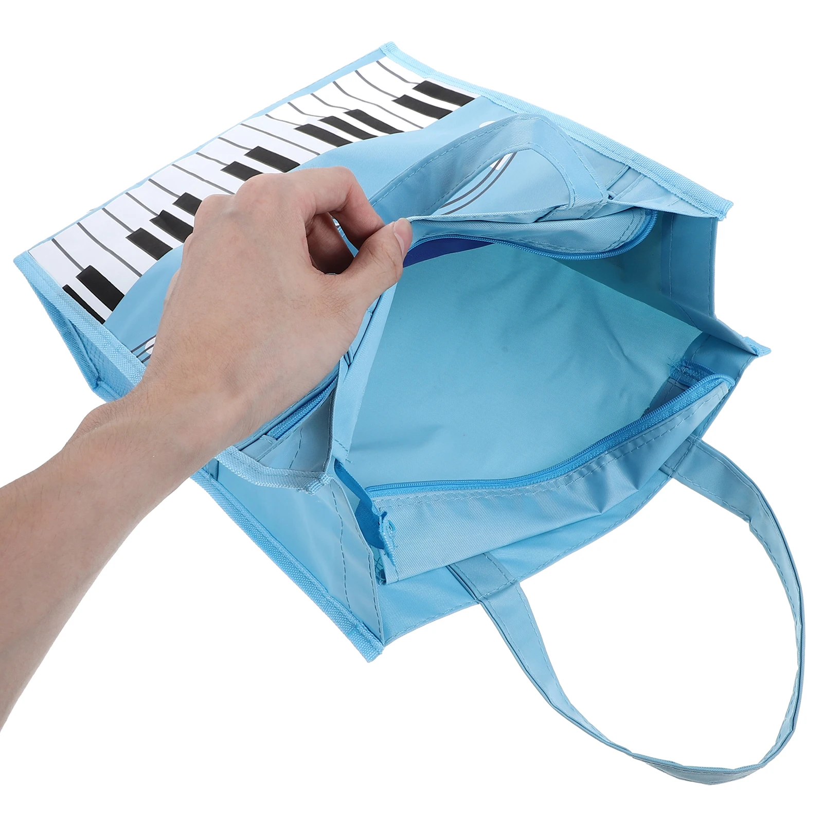 Music Bag Blue Portable Storage Women Handbag Teacher Student Shopping Large Capacity Double Layer Design
Music Bag Blue Portable Storage Women Handbag Teacher Student Shopping Large Capacity Double Layer Design