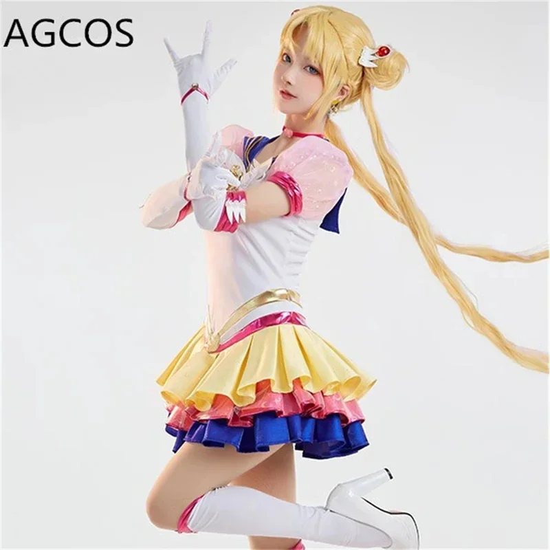 AGCOS SAILOR MOON Tsukino Usagi Cosplay Costume 30th Anniversary Combat Suit Woman Christmas Cosplay Dress
AGCOS SAILOR MOON Tsukino Usagi Cosplay Costume 30th Anniversary Combat Suit Woman Christmas Cosplay Dress