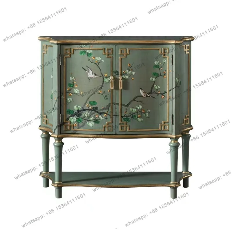 American retro old painted dining side cabinet neoclassical side cabinet
American retro old painted dining side cabinet neoclassical side cabinet