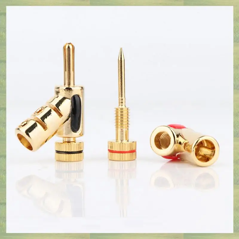 N15R-8PCS Banana Plug Copper Gold Plated Y-Shaped Speaker Cable Plug Locking Banana Plug Connector HIFI Jack Audio Adapter
N15R-8PCS Banana Plug Copper Gold Plated Y-Shaped Speaker Cable Plug Locking Banana Plug Connector HIFI Jack Audio Adapter