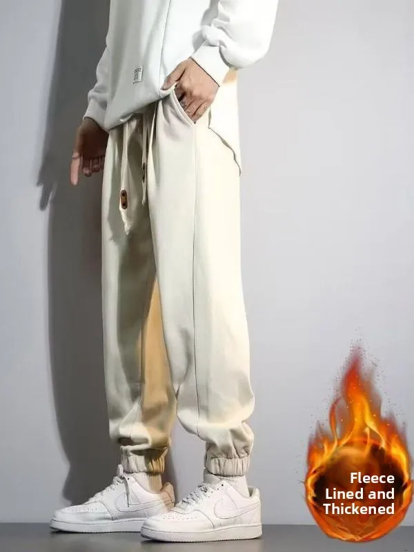 Мужские утепленные спортивные брюки на флисе с манжетами, повседневные свободные брюки для спорта, осенне-зимние, новые, американского свободного кроя, длинные
Мужские утепленные спортивные брюки на флисе с манжетами, повседневные свободные брюки для спорта, осенне-зимние, новые, американского свободного кроя, длинные