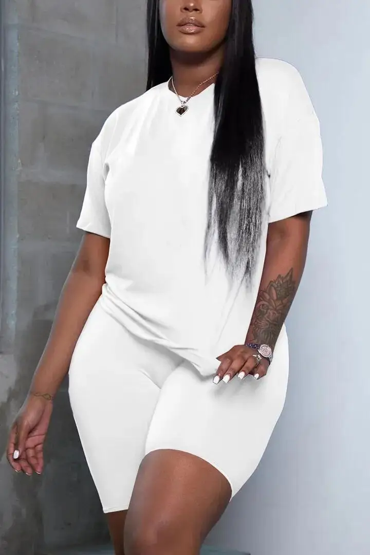 New Clothing Casual Two Piece Fashion Women Short Sleeve Daily Summer Shorts T-Shirt O-Neck Matching Set Women's Tracksuit 2025
New Clothing Casual Two Piece Fashion Women Short Sleeve Daily Summer Shorts T-Shirt O-Neck Matching Set Women's Tracksuit 2025