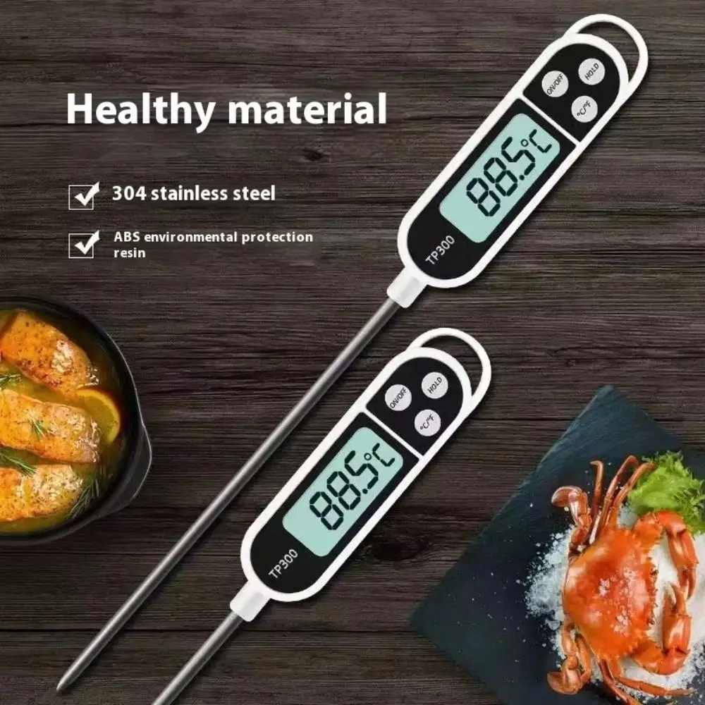 Электронный термометр для продуктов TP300 с длинным зондом из нержавеющей стали, цифровой, точный, для барбекю
Электронный термометр для продуктов TP300 с длинным зондом из нержавеющей стали, цифровой, точный, для барбекю