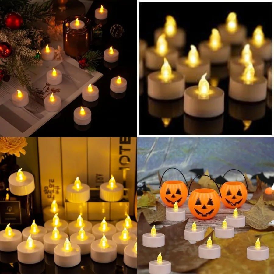 LED Tea Lights Candles- 200Pack Flameless Candles Realistic and Bright Flickering Long Lasting 200Hours for Holiday Celebration
LED Tea Lights Candles- 200Pack Flameless Candles Realistic and Bright Flickering Long Lasting 200Hours for Holiday Celebration
