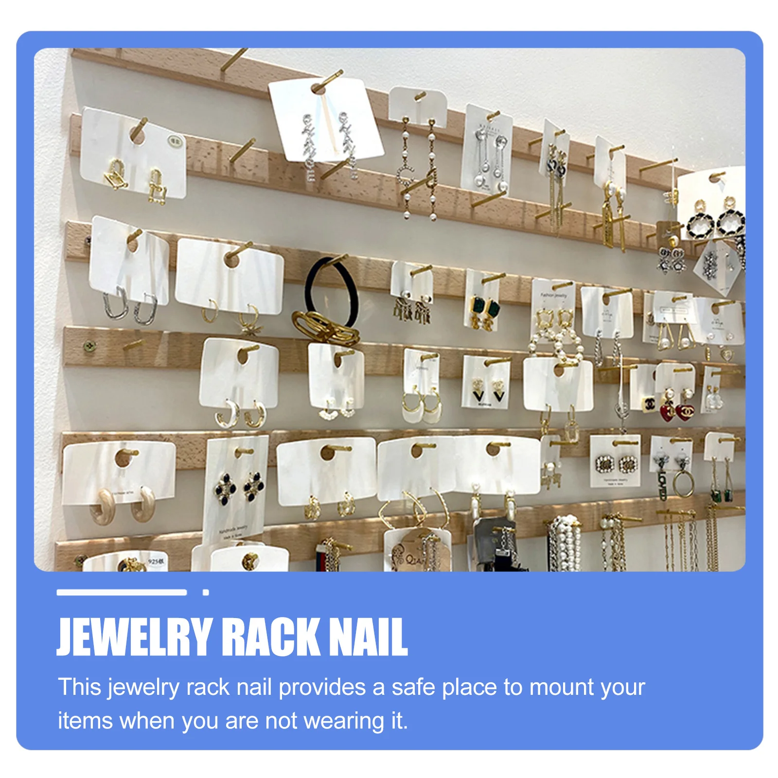 10Pcs Earring Display Rack Nail Copper Jewelry Holder Stick Wall Mount for Necklace Bracelet Storage Home Office Jewelry Store
10Pcs Earring Display Rack Nail Copper Jewelry Holder Stick Wall Mount for Necklace Bracelet Storage Home Office Jewelry Store