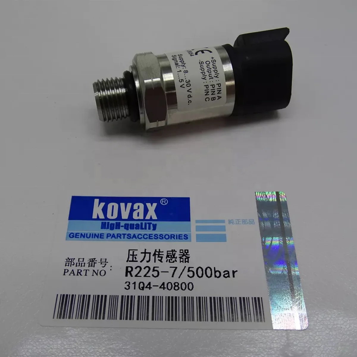 For 31Q4-40800 Pressure Sensor R225-7 500bar OEM Quality Engine Spare Parts Manufacturer Direct Sales
For 31Q4-40800 Pressure Sensor R225-7 500bar OEM Quality Engine Spare Parts Manufacturer Direct Sales