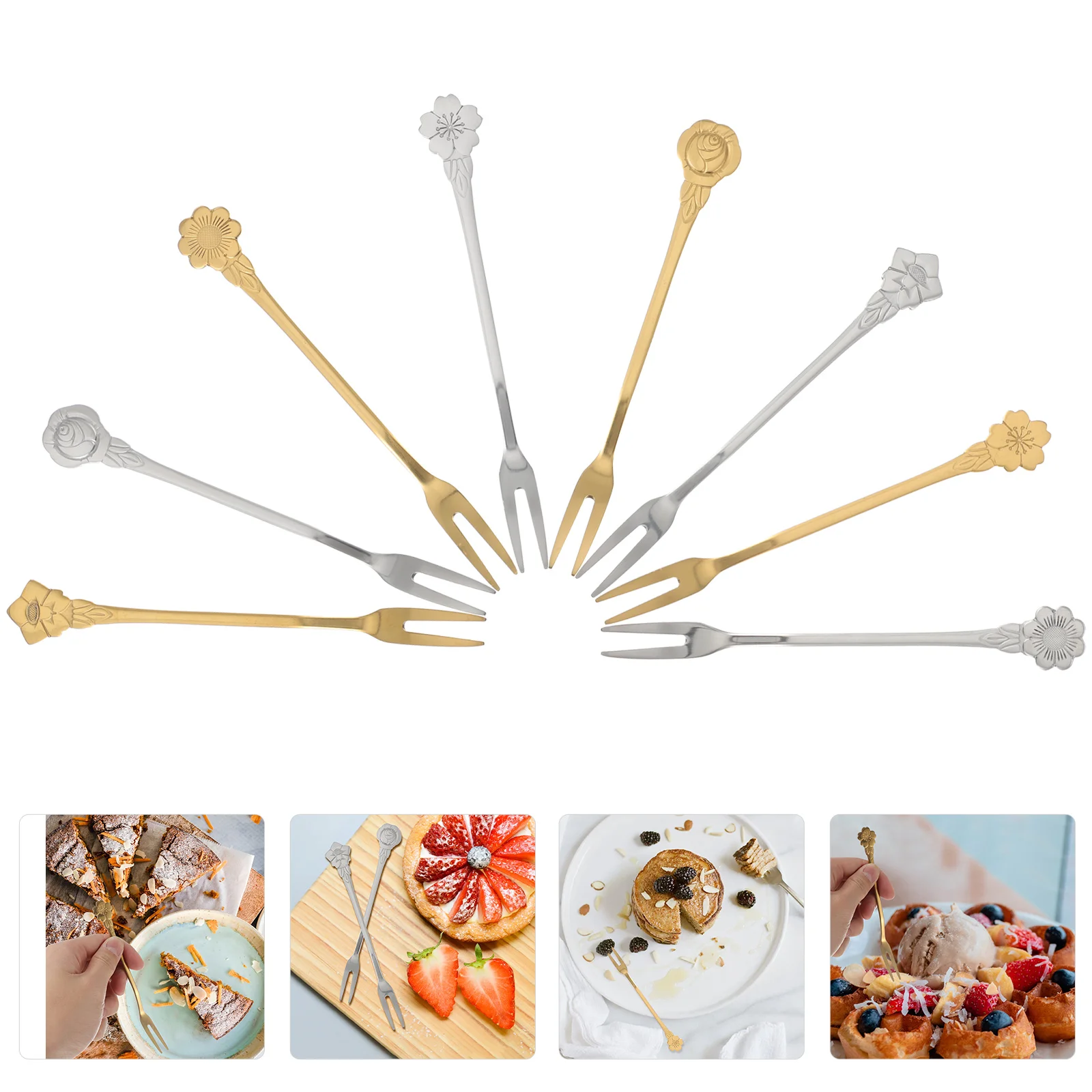 8 Pcs Stainless Steel Fruit Fork Goldendoodle Ornament Party Dessert Moon Cake Forks Travel
8 Pcs Stainless Steel Fruit Fork Goldendoodle Ornament Party Dessert Moon Cake Forks Travel
