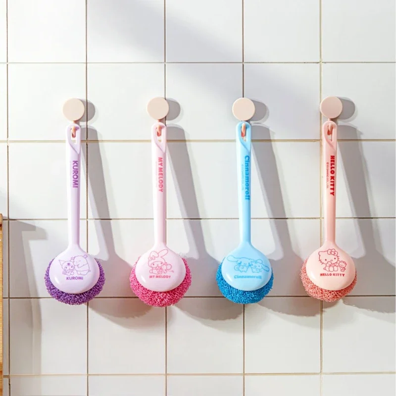 Sanrio Hellokitty Long-handed Pot Brush Cute Cartoon Kuromi Does Not Damage The Pot Dirty Hand Decontamination Dishwashing Brush
Sanrio Hellokitty Long-handed Pot Brush Cute Cartoon Kuromi Does Not Damage The Pot Dirty Hand Decontamination Dishwashing Brush