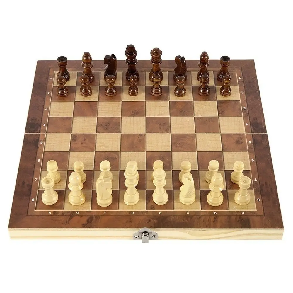 3-in-1 Chess&Backgammon&Checkers Set Wooden Chessboard Board Games Set Improve Intelligence Portable International Chess Game
3-in-1 Chess&Backgammon&Checkers Set Wooden Chessboard Board Games Set Improve Intelligence Portable International Chess Game