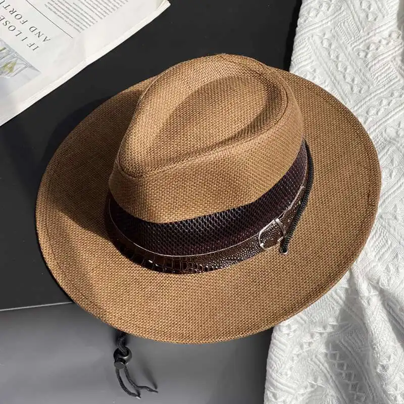 Cowboy Straw Women In Summer, Breathable, Sunscreen, Face Covering, For Men, Versatile Vacation, Beach Hat, Sun Hat
Cowboy Straw Women In Summer, Breathable, Sunscreen, Face Covering, For Men, Versatile Vacation, Beach Hat, Sun Hat