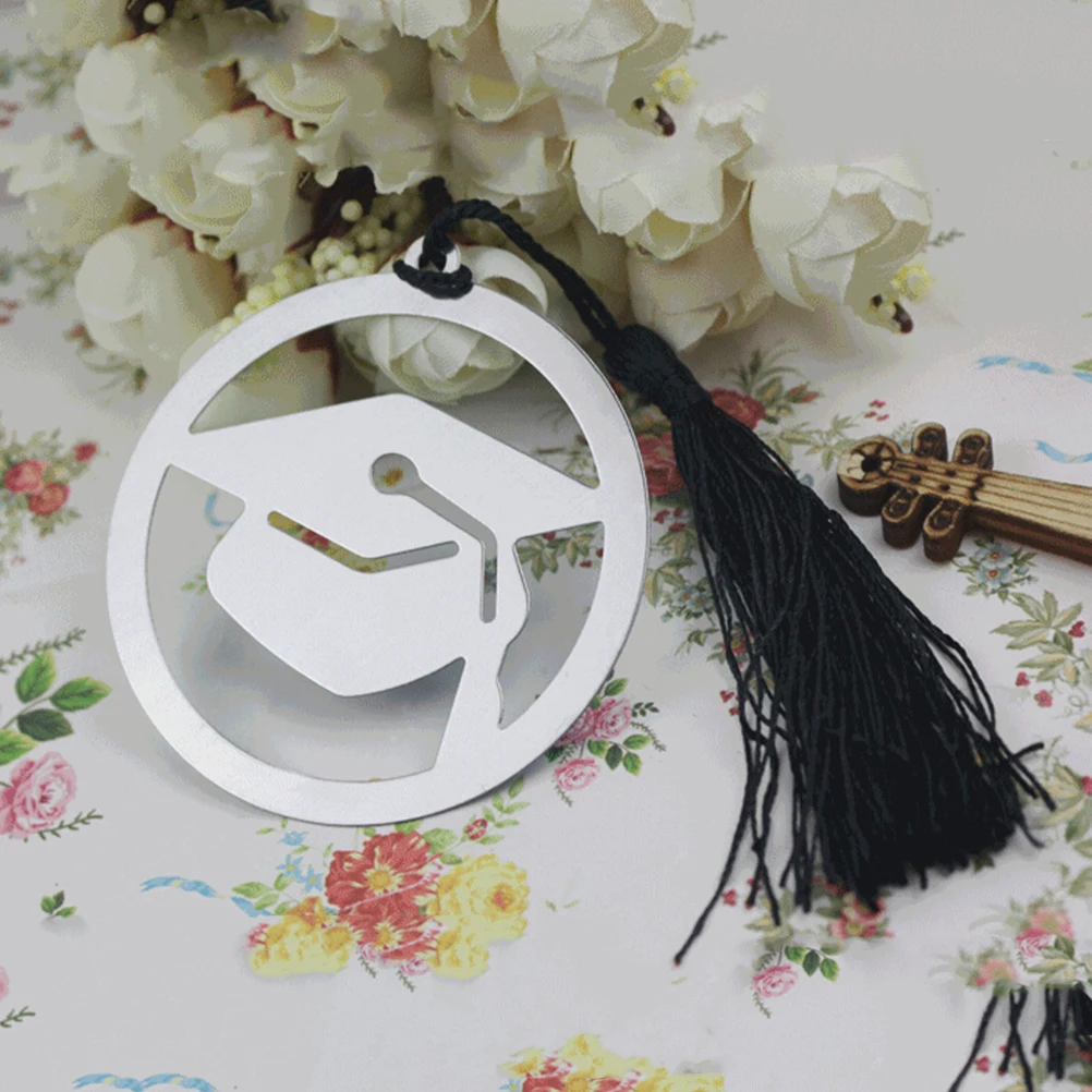 6pcs Stainless Steel Doctoral Shaped Graduation Bookmark With Tassel Page Marker Gift For Students Graduation Gifts Metal
6pcs Stainless Steel Doctoral Shaped Graduation Bookmark With Tassel Page Marker Gift For Students Graduation Gifts Metal