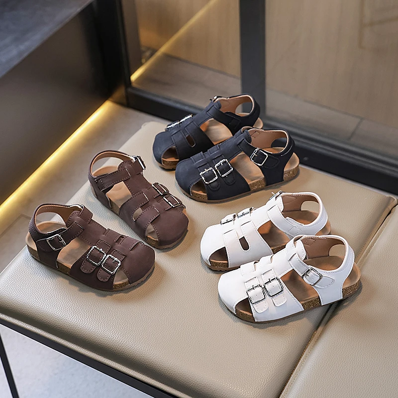New Child Footwear For Children Sandals Boys Girls Toe-covered Breathable Flats Shoes Summer Leisure Comfortable Cork Sandals
New Child Footwear For Children Sandals Boys Girls Toe-covered Breathable Flats Shoes Summer Leisure Comfortable Cork Sandals
