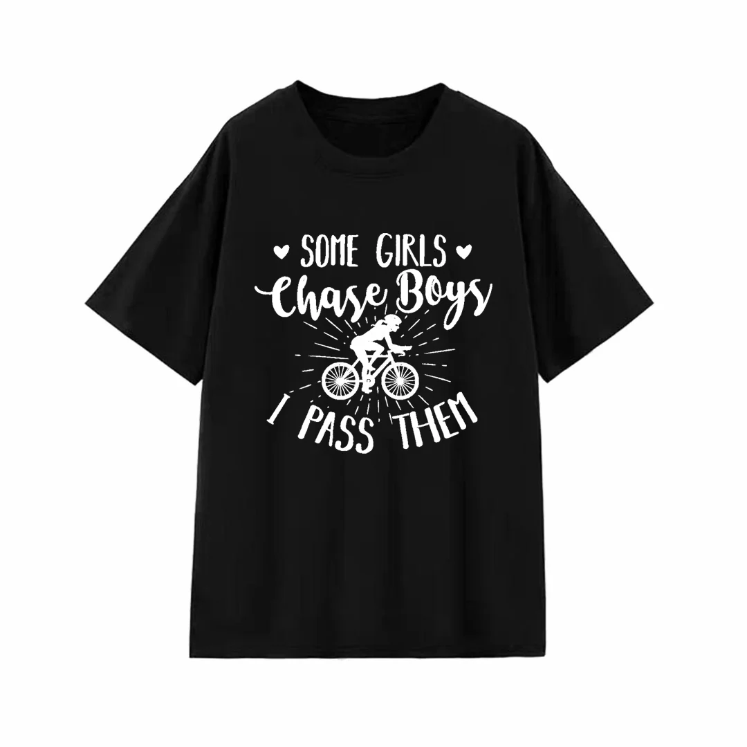Graphic T-shirt Some Girls Chase Boys I Pass Them - Cycling T-Shirt Multi-color Tee
Graphic T-shirt Some Girls Chase Boys I Pass Them - Cycling T-Shirt Multi-color Tee