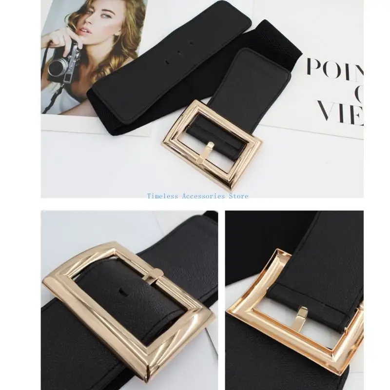 97QE Stretchy Waist Belt Wide Chain Oversized Buckle for Suit Mini Skirt Jeans
97QE Stretchy Waist Belt Wide Chain Oversized Buckle for Suit Mini Skirt Jeans