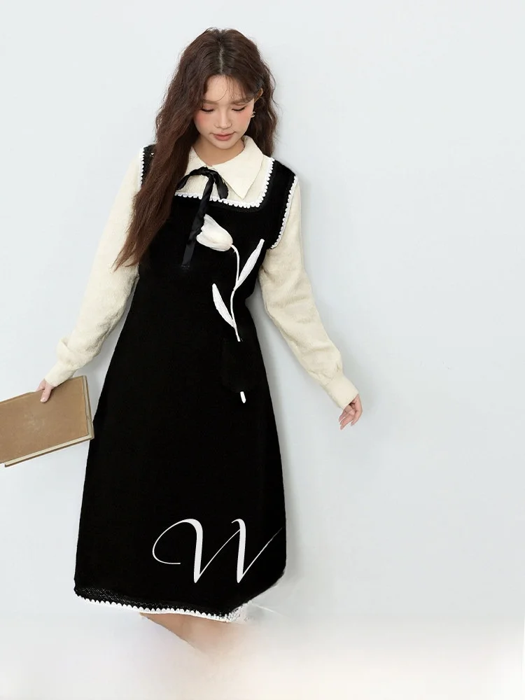 Вязаный свитер больших размеров с 3D цветочным узором и воротником-стойкой, повседневный свободный крой, юбка А-силуэта, китайский бренд
Вязаный свитер больших размеров с 3D цветочным узором и воротником-стойкой, повседневный свободный крой, юбка А-силуэта, китайский бренд