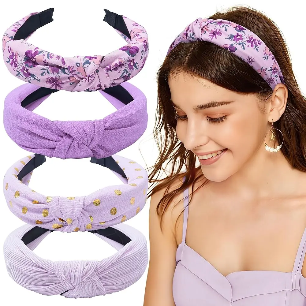4 Pack Knotted Headbands for Women, Non-Slip Top Knot Wide Turban Head Band Headwrap | Comfortable Yoga Exercise Hair Hoop H
4 Pack Knotted Headbands for Women, Non-Slip Top Knot Wide Turban Head Band Headwrap | Comfortable Yoga Exercise Hair Hoop H