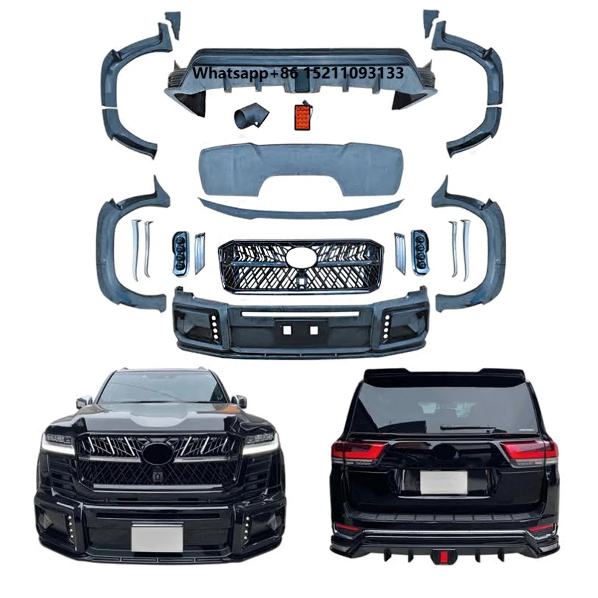 High Quality Car Bumpers Bodykit for LC300 2022-2024 Upgrade to Wald Model
High Quality Car Bumpers Bodykit for LC300 2022-2024 Upgrade to Wald Model