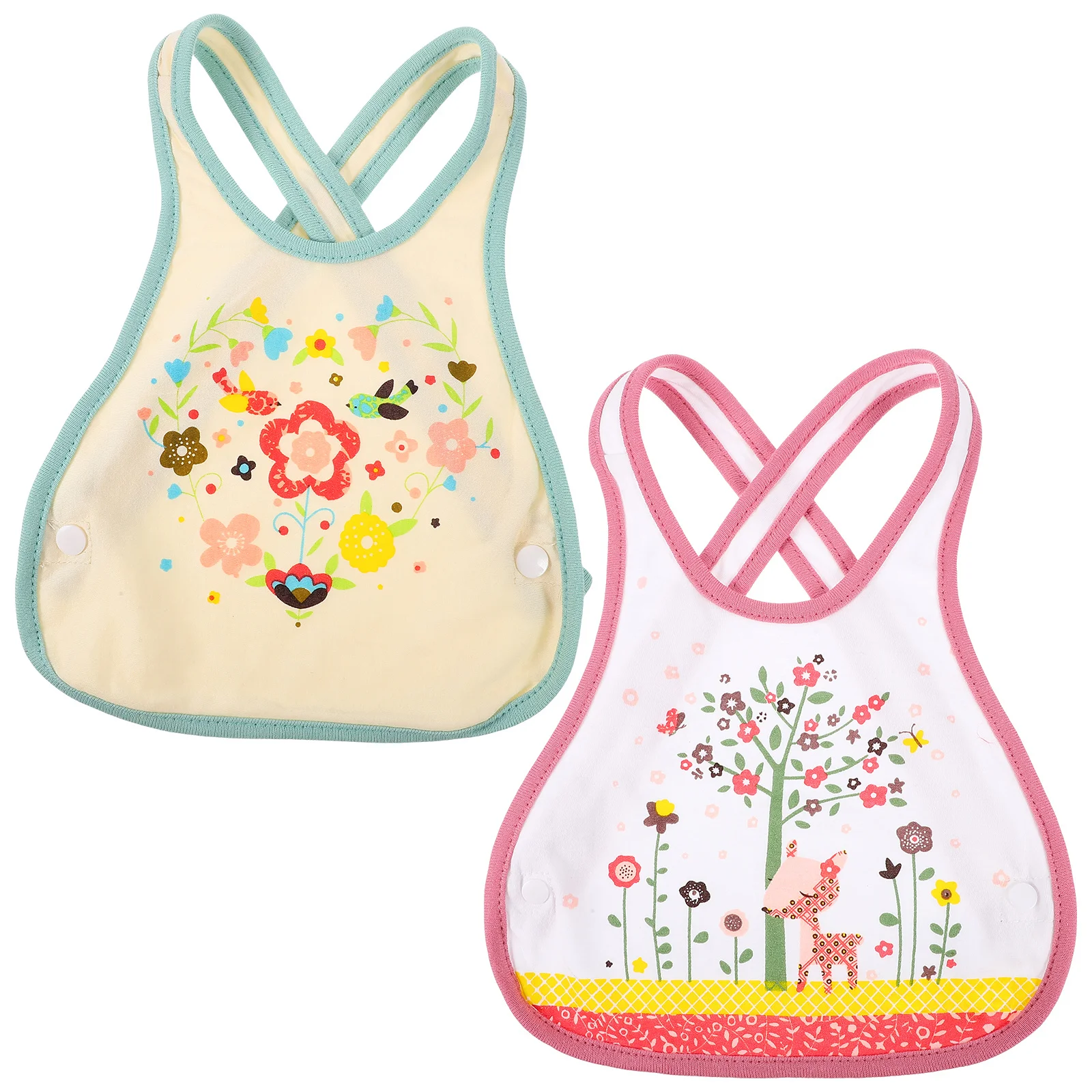 2 шт., детский противоударный нагрудник с мультяшным узором, хлопковый комбинезон для кормления с перекрестным ремешком, дышащий водонепроницаемый нагрудник для кормления младенцев 
2 шт., детский противоударный нагрудник с мультяшным узором, хлопковый комбинезон для кормления с перекрестным ремешком, дышащий водонепроницаемый нагрудник для кормления младенцев
