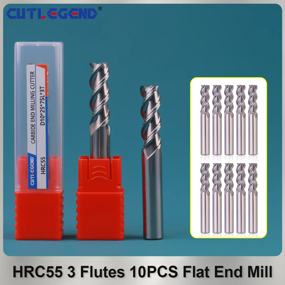 HRC55 3-Flutes Tungsten Steel Carbide For Aluminium Flat End Milling Cutter CNC Mechanical Machining Center End Mill Tools
HRC55 3-Flutes Tungsten Steel Carbide For Aluminium Flat End Milling Cutter CNC Mechanical Machining Center End Mill Tools