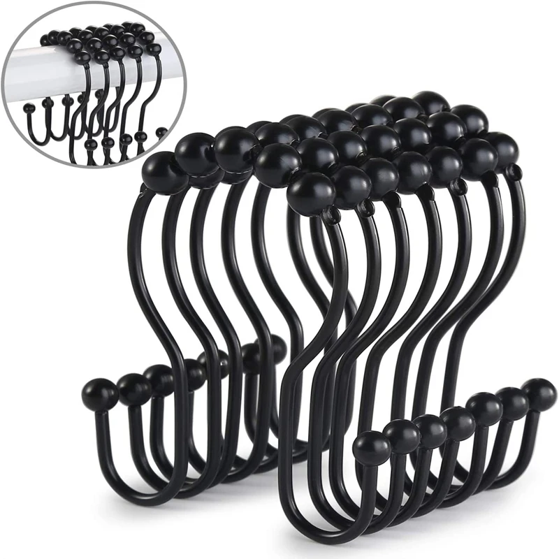 Крючки для занавесок для душа, 30 шт., кольца для занавесок для душа, нержавеющая сталь, гладкие раздвижные двойные кольца для душа с защитой от падения
Крючки для занавесок для душа, 30 шт., кольца для занавесок для душа, нержавеющая сталь, гладкие раздвижные двойные кольца для душа с защитой от падения