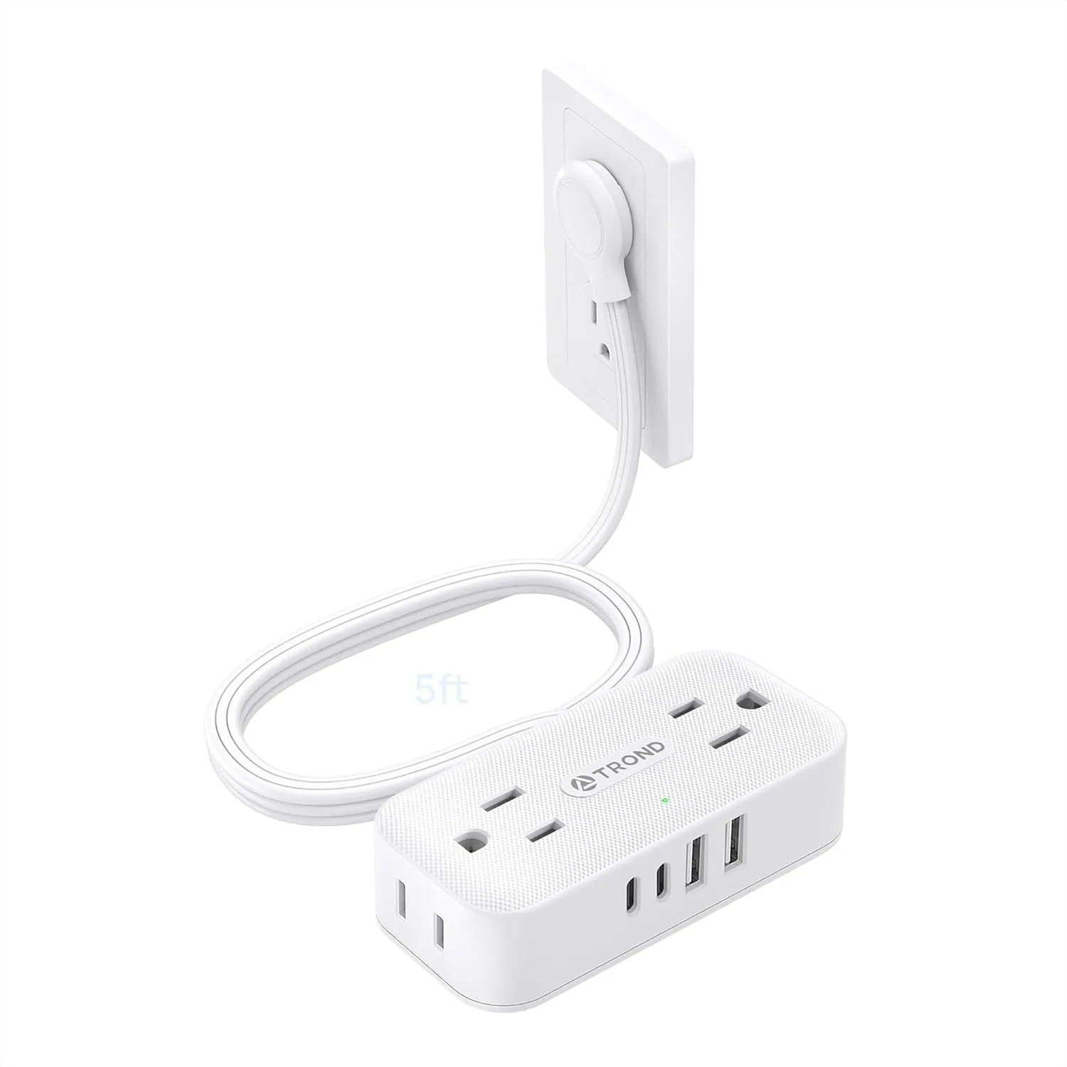 Power Strip with USB Ports, Flat Plug Extension Cord 5FT, 8-in-1 Surge Protector for Home Office Travel Dorm
Power Strip with USB Ports, Flat Plug Extension Cord 5FT, 8-in-1 Surge Protector for Home Office Travel Dorm
