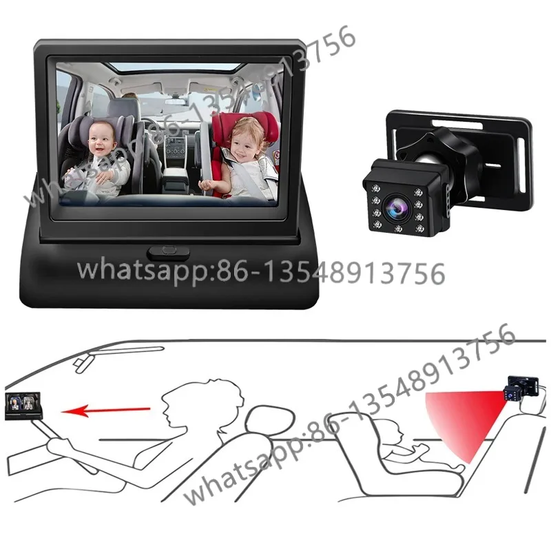 Car baby observation mirror, car child safety seat rearview mirror with auxiliary real-time monitor
Car baby observation mirror, car child safety seat rearview mirror with auxiliary real-time monitor