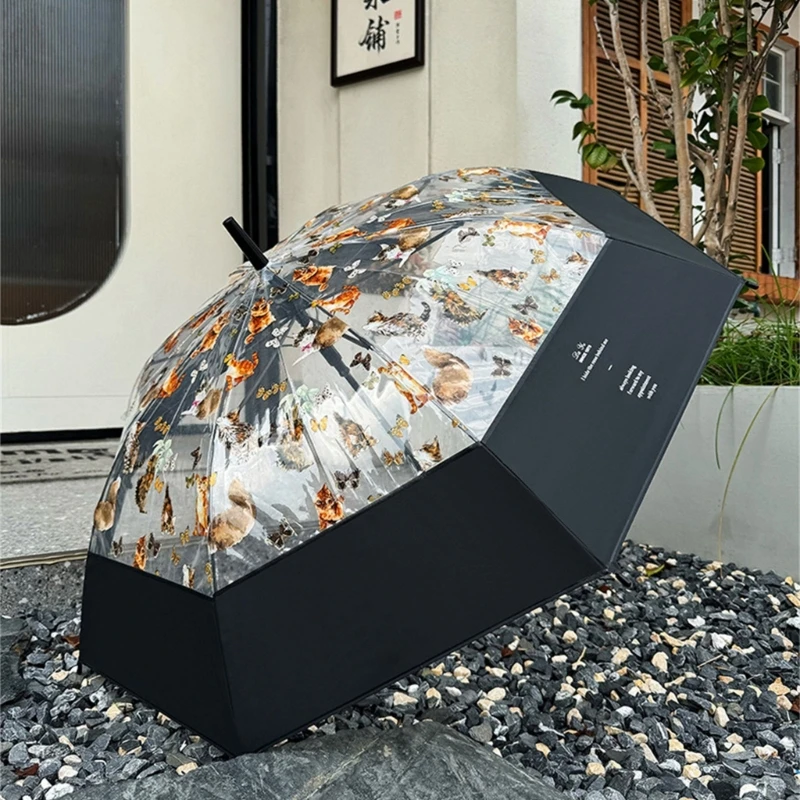 Зонтик дизайна модных кошек Э06Б для поездок на работу и активного отдыха с длинной ручкой
Зонтик дизайна модных кошек Э06Б для поездок на работу и активного отдыха с длинной ручкой