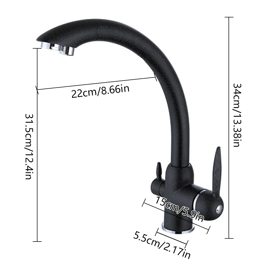 Kitchen Sink Faucet Dual Handle Kitchen Faucet, 2 Handles Faucet 360° Ceramic Valve Core Honeycomb Bubblers
Kitchen Sink Faucet Dual Handle Kitchen Faucet, 2 Handles Faucet 360° Ceramic Valve Core Honeycomb Bubblers