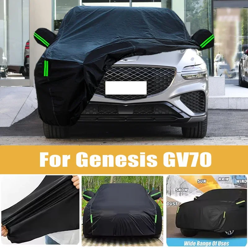 For Genesis GV70 Full Car Cover Four Seasons Outdoor Sun Anti UV Rain Snow Dust Protection Oxford Cloth Accessories
For Genesis GV70 Full Car Cover Four Seasons Outdoor Sun Anti UV Rain Snow Dust Protection Oxford Cloth Accessories