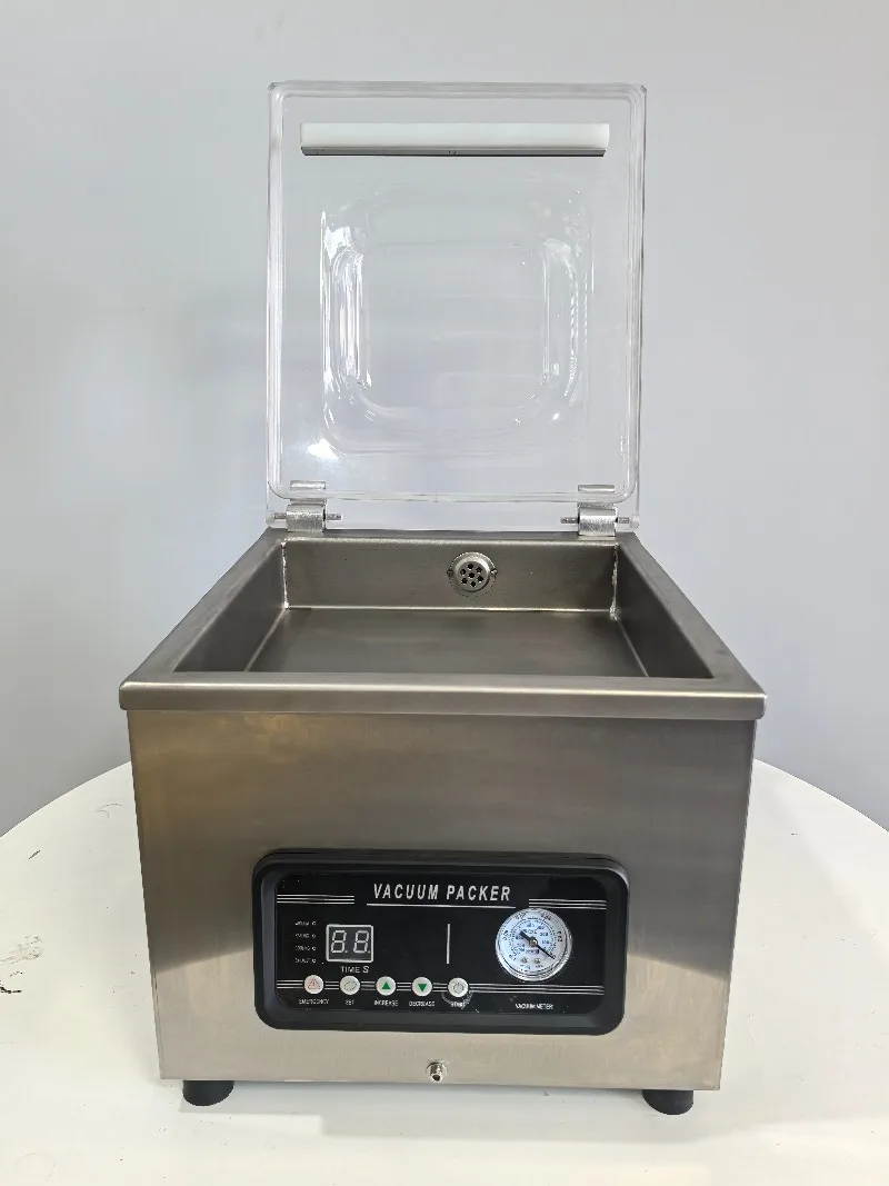 Wanhe DZ260C Electric Single Chamber Vacuum Sealing Machine Dry and Wet Food Vacuum Packaging Machine
Wanhe DZ260C Electric Single Chamber Vacuum Sealing Machine Dry and Wet Food Vacuum Packaging Machine