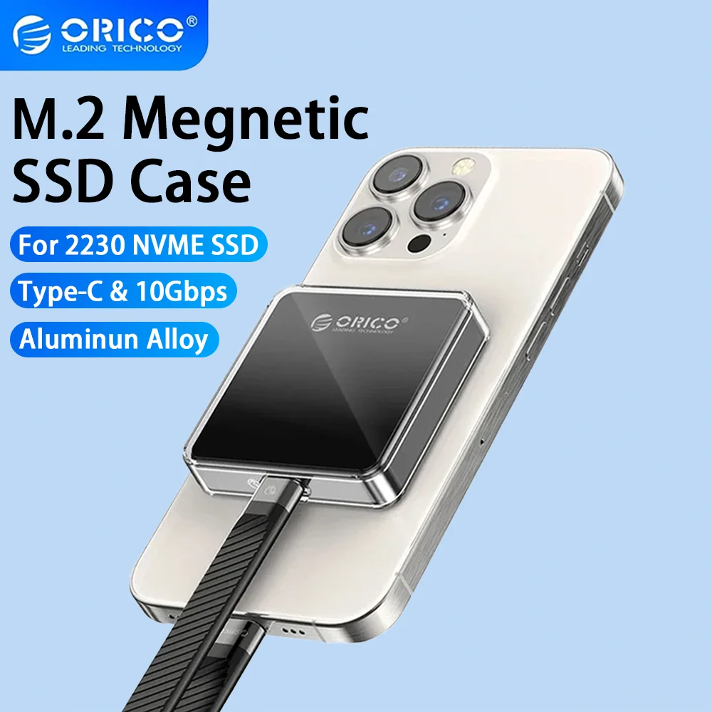 ORICO Magnetic 2230 M.2 NVMe SSD Case Adapter 10Gbps USB 3.2 M.2 to USB Type C External Box for iPhone 15 Pro Max iPad MacBook
ORICO Magnetic 2230 M.2 NVMe SSD Case Adapter 10Gbps USB 3.2 M.2 to USB Type C External Box for iPhone 15 Pro Max iPad MacBook