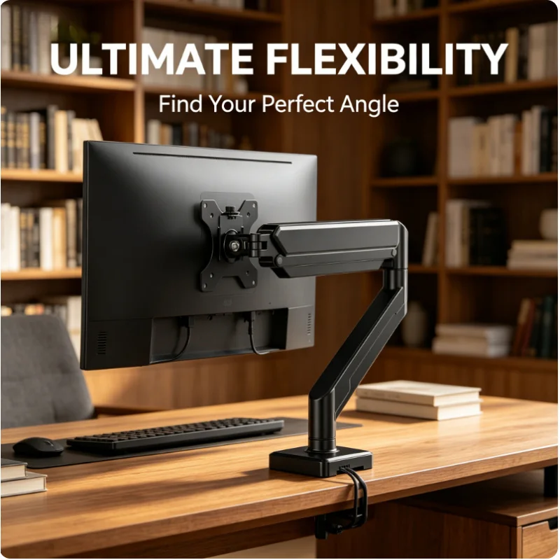 Single Monitor Mount 14-32 Inch Height Adjustable Monitor Arm C-Clamp Grommet Base Home Office Desk Stand
Single Monitor Mount 14-32 Inch Height Adjustable Monitor Arm C-Clamp Grommet Base Home Office Desk Stand