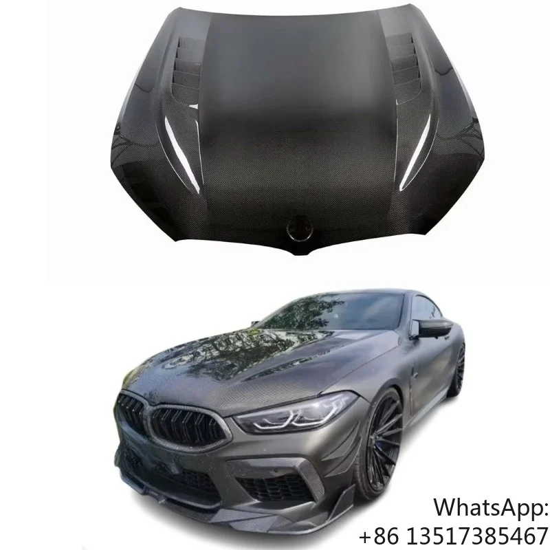 Hot Selling Dry/Wet Carbon Fiber Hood Suitable for BMW 8 Series Upgrade and Modification M8 High-quality Hood
Hot Selling Dry/Wet Carbon Fiber Hood Suitable for BMW 8 Series Upgrade and Modification M8 High-quality Hood
