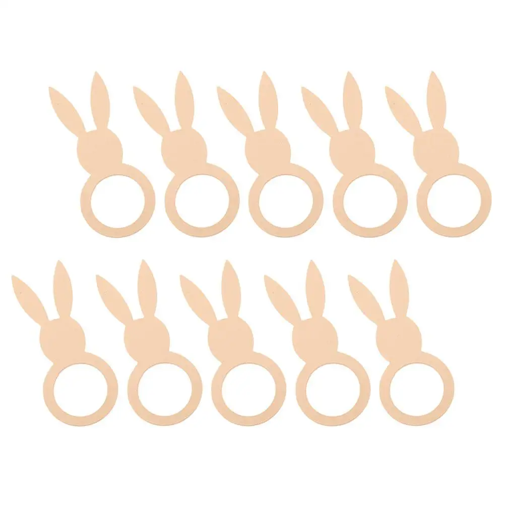 10 Pcs Dinner Table Napkins Holder Ring Wooden Rabbit Buckles Serviette Bunny Rings
10 Pcs Dinner Table Napkins Holder Ring Wooden Rabbit Buckles Serviette Bunny Rings