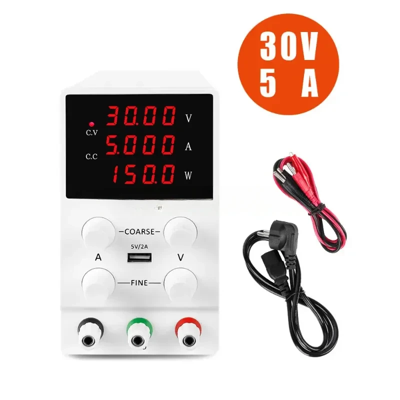 Nice Power SPS305 30V 5A White Digital High Powered Lab Bench Adjustable Variable DC Power Supply
Nice Power SPS305 30V 5A White Digital High Powered Lab Bench Adjustable Variable DC Power Supply