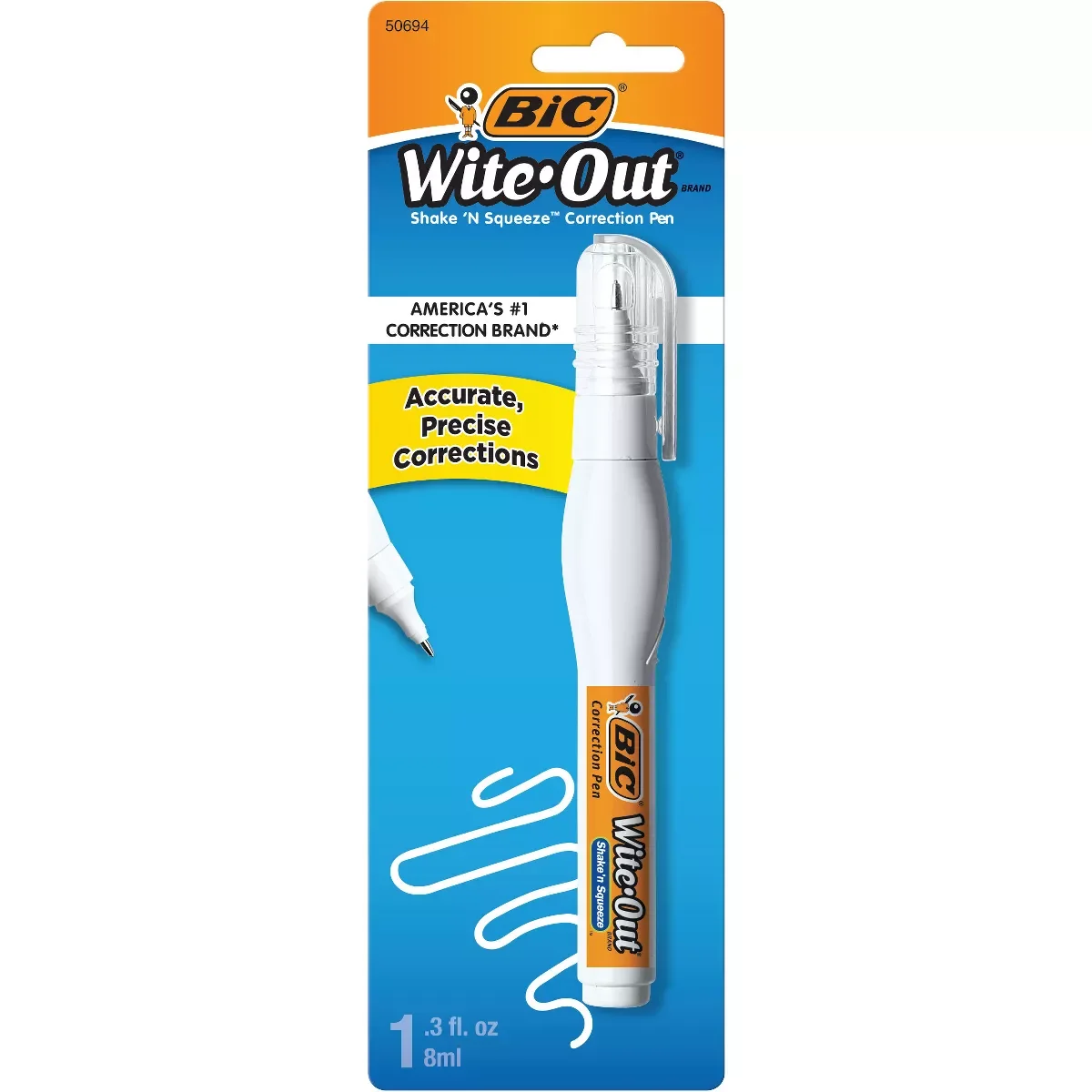BiC Wite Out Shake and Squeeze 0.3 fl oz
BiC Wite Out Shake and Squeeze 0.3 fl oz