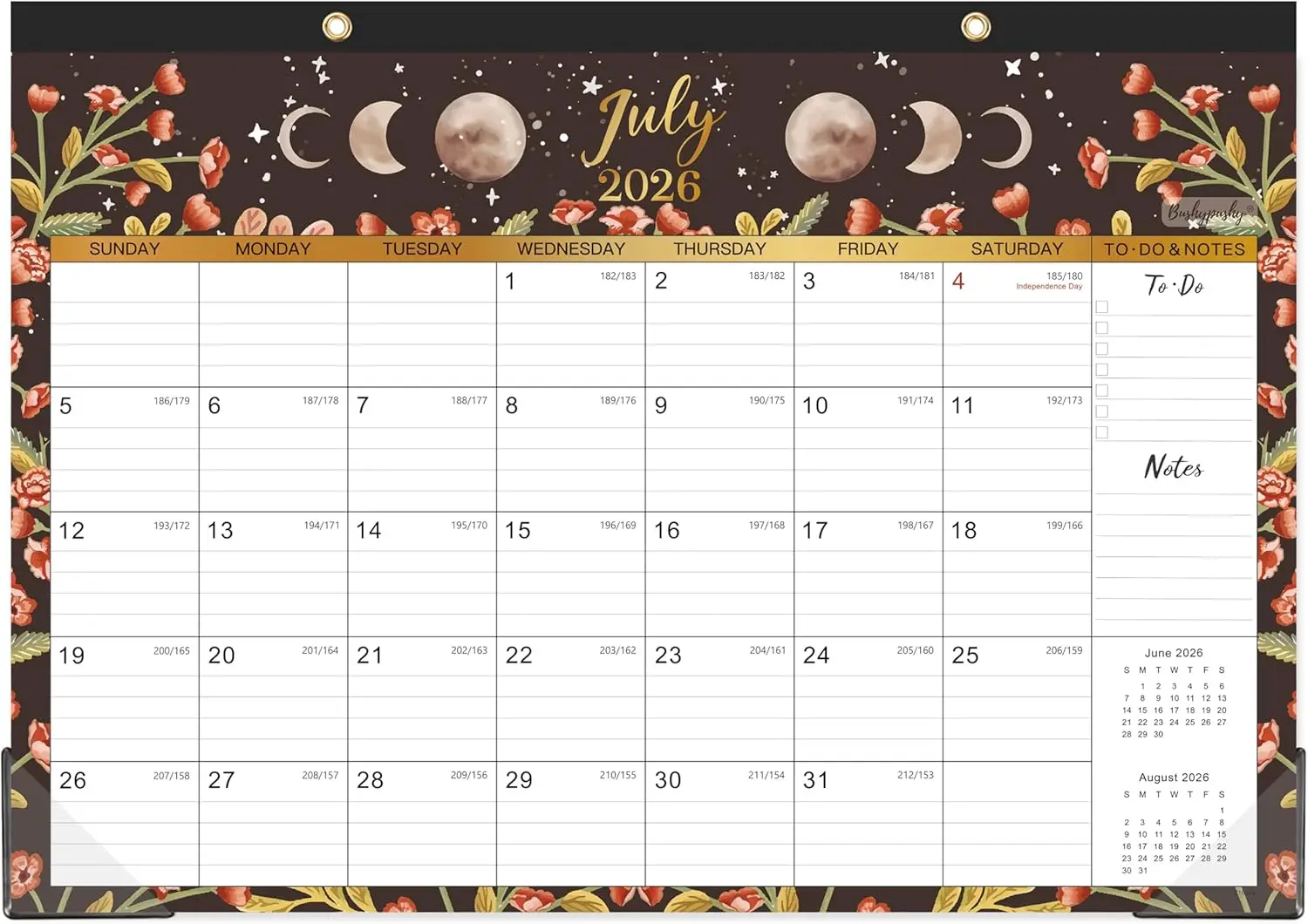 2026-2027 Desk Calendar 18-Month July 2026-Dec 2027, 16.8"x12", Thick Paper, Corner Protectors, Large Ruled Blocks
2026-2027 Desk Calendar 18-Month July 2026-Dec 2027, 16.8"x12", Thick Paper, Corner Protectors, Large Ruled Blocks