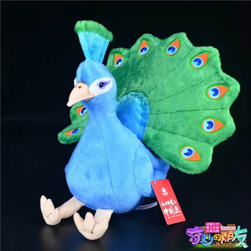 Cute Peacock Plush Toy Simulation Animal Blue Peacock Doll H29xW35cm Kids Birthday Gift
Cute Peacock Plush Toy Simulation Animal Blue Peacock Doll H29xW35cm Kids Birthday Gift