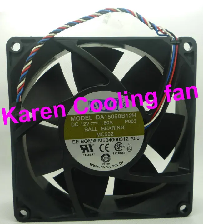 AVC 15cm 15050 12V 1.86A DA15050B12H P003 EE BOM# M504000312-A00 4wire sever Cooling Fan
AVC 15cm 15050 12V 1.86A DA15050B12H P003 EE BOM# M504000312-A00 4wire sever Cooling Fan