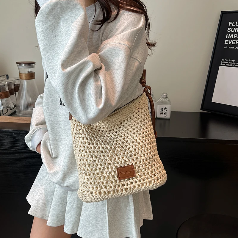 Laid-ba Sle Beach Woven Cotton Tead Buet Tote Bag Women's New 2025 Holiday Garden Crossbody Large Capaci Tote Bag
Laid-ba Sle Beach Woven Cotton Tead Buet Tote Bag Women's New 2025 Holiday Garden Crossbody Large Capaci Tote Bag