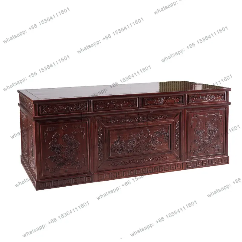 Desk solid wood Chinese set combination big class table boss table
Desk solid wood Chinese set combination big class table boss table