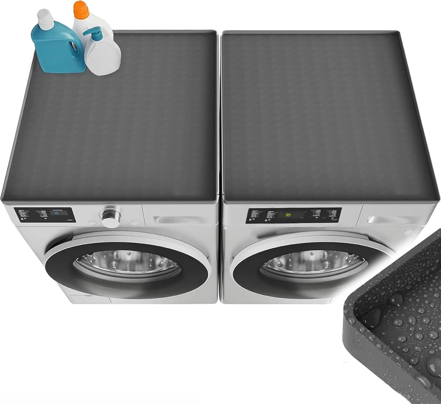 Non-Slip Silicone Washer Dryer Top Protector, Dust-Proof Cover Pad for Laundry Room Countertop
Non-Slip Silicone Washer Dryer Top Protector, Dust-Proof Cover Pad for Laundry Room Countertop