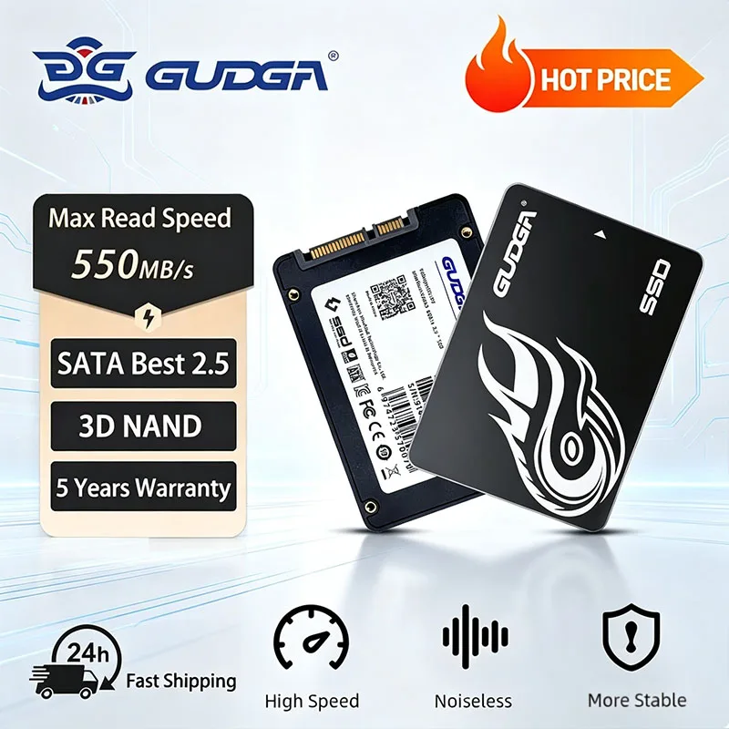 GUDGA 2.5" SATA3 SSD Hard Disk Drive 512GB 256GB 128GB HDD Internal Solid State Disk Hard Disk Drive For PC Laptop Desktop
GUDGA 2.5" SATA3 SSD Hard Disk Drive 512GB 256GB 128GB HDD Internal Solid State Disk Hard Disk Drive For PC Laptop Desktop
