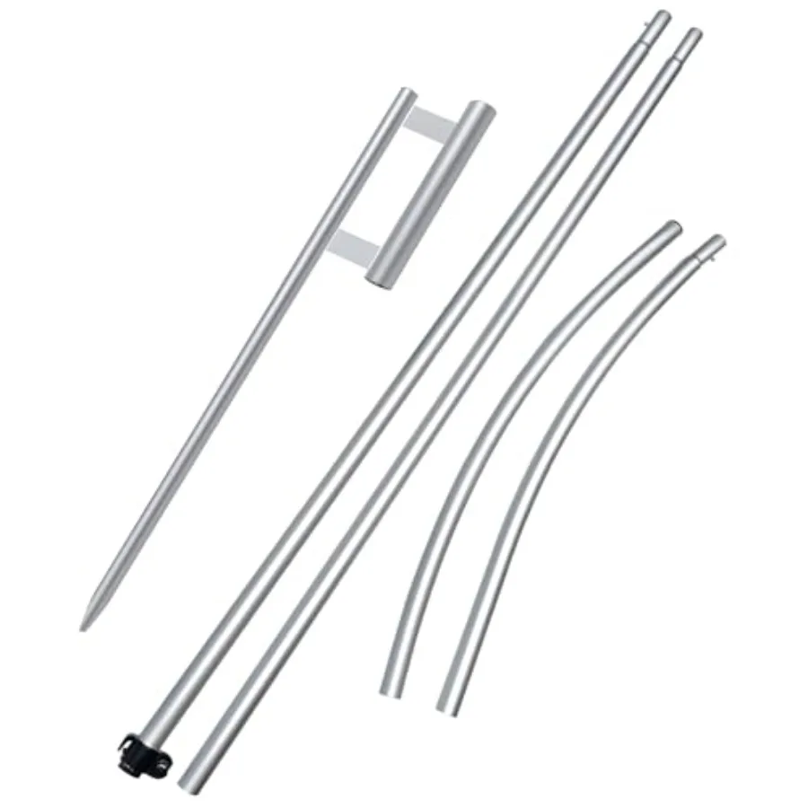Swooper Flag Pole Kit, 11FT Windless Aluminum Feather Flag Pole with Heavy Duty Base/Ground Stake/Stainless Steel Spike for Adv
Swooper Flag Pole Kit, 11FT Windless Aluminum Feather Flag Pole with Heavy Duty Base/Ground Stake/Stainless Steel Spike for Adv