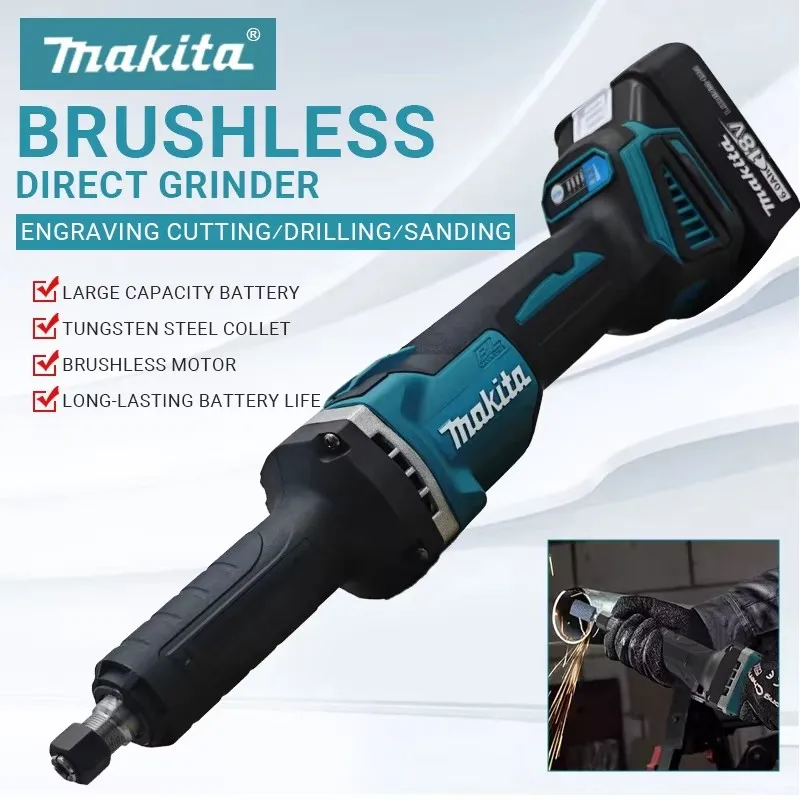 Makita cordless grinder, 4-speed electric rotary engraving tool, polishing tool, cordless portable grinding tool
Makita cordless grinder, 4-speed electric rotary engraving tool, polishing tool, cordless portable grinding tool