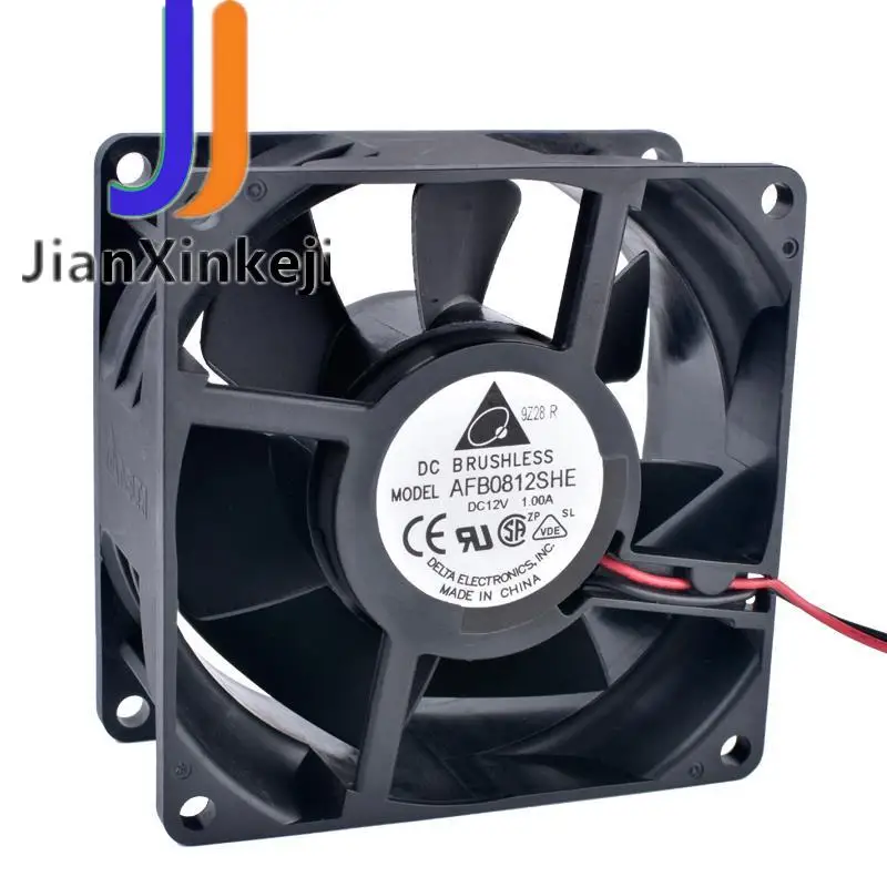 AFB0812SHE 80mm fan 8038 80x80x38mm 12V 1.00A double ball bearing large air volume cooling fan
AFB0812SHE 80mm fan 8038 80x80x38mm 12V 1.00A double ball bearing large air volume cooling fan